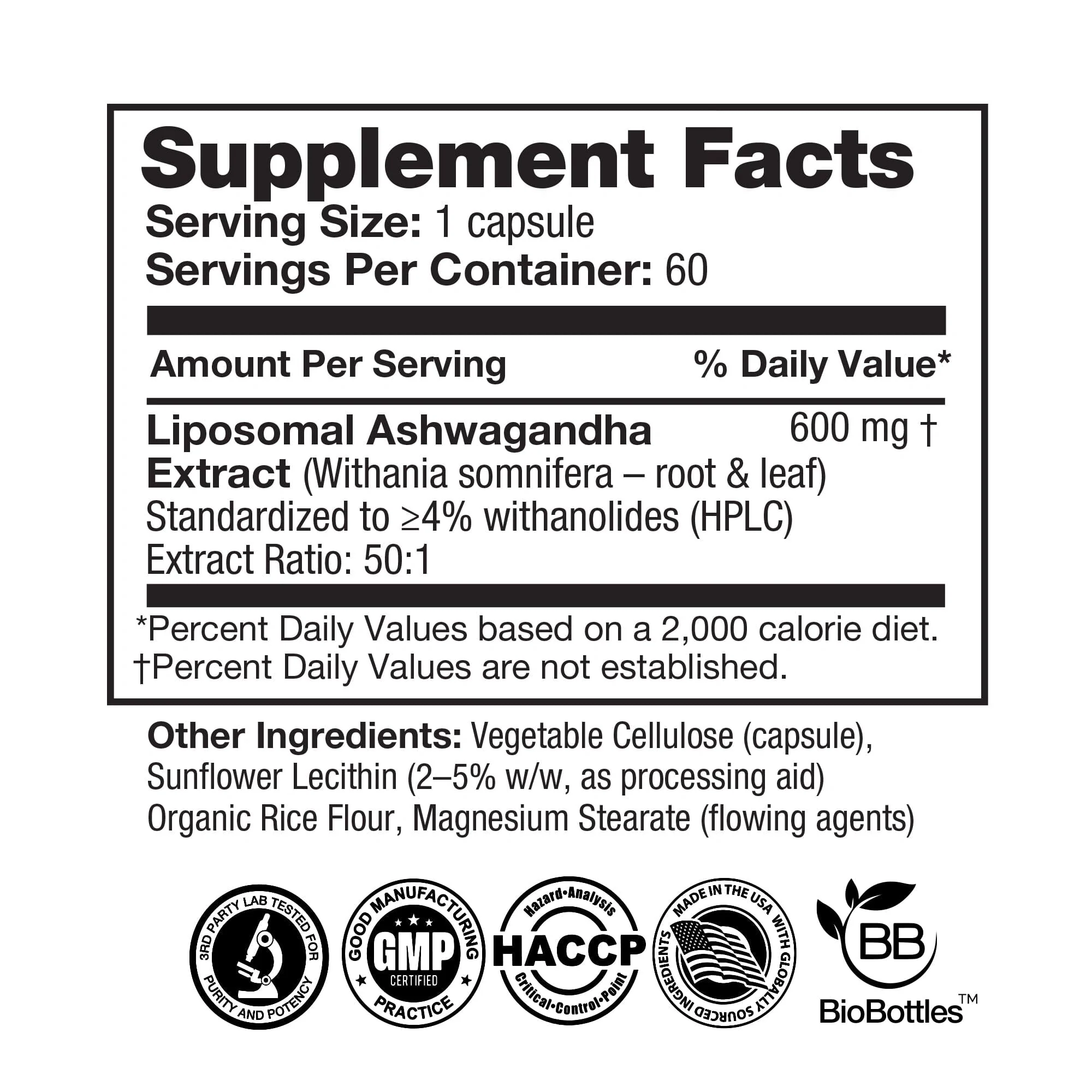 Liposomal Ashwagandha (60 Capsules) - Image 4
