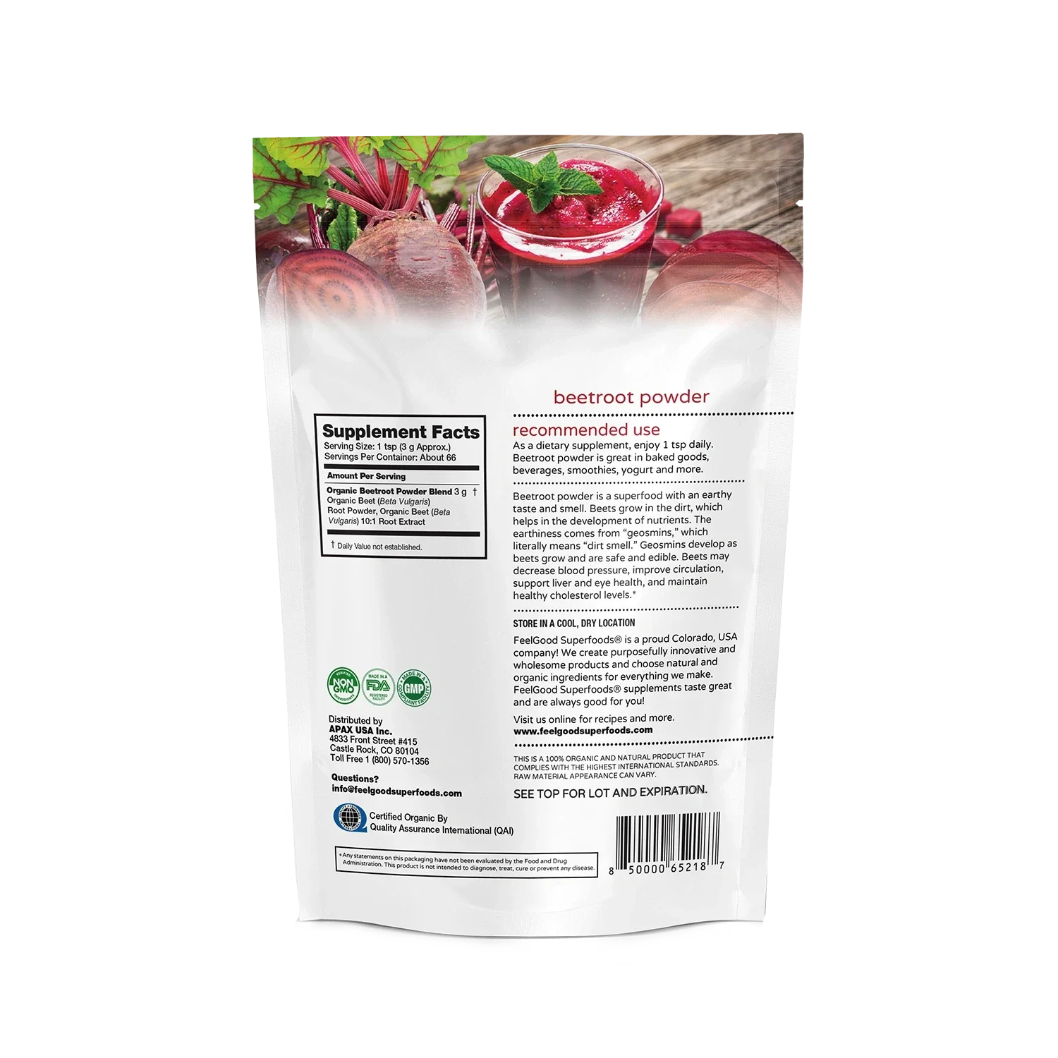 Beetroot Powder - Fortified (7 oz) - Image 4