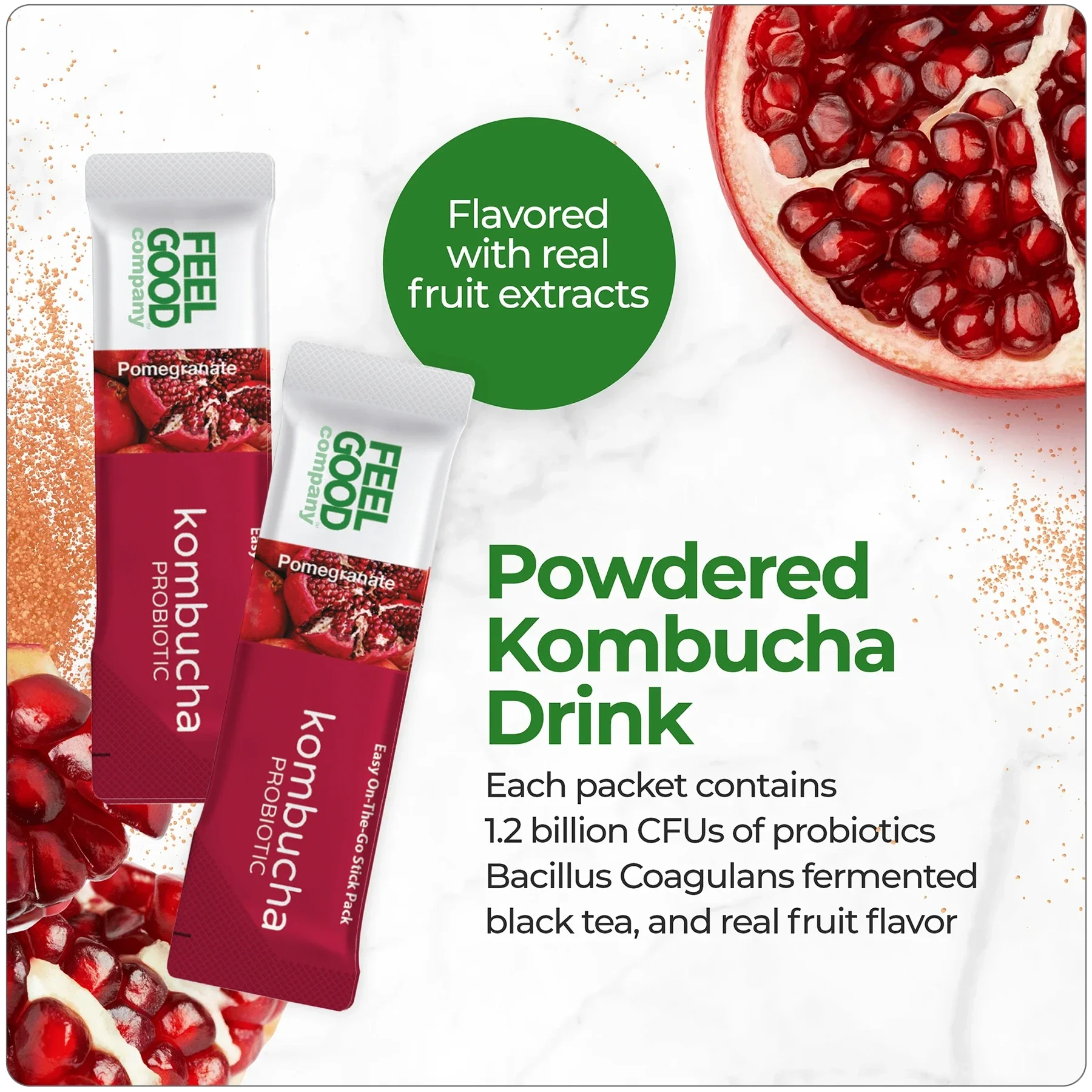 Kombucha Iced Tea (14 stick packs) - Image 5